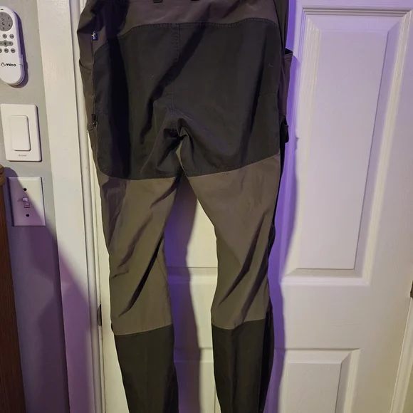 Fjallraven Olive Green Outdoor Pants - Picture 4 of 6